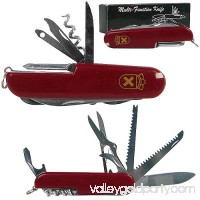 Whetstone 13 Function Swiss Type Army Knife, Red   563268837